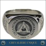 Chevalière argent personnalisable avec date logo et nom - 67